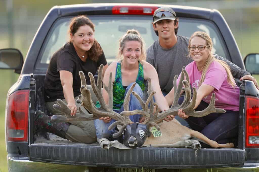 The McCrew here on my Texas deer farm, where whitetail deer are well taken care of.